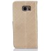 Luxury Metal Button PU Leather Folio Stand Case With Card Slots for Samsung Galaxy Note 5 - Gold