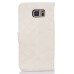 Luxury Metal Button PU Leather Folio Stand Case With Card Slots for Samsung Galaxy Note 5 - White