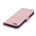 Luxury Metal Button PU Leather Folio Stand Case With Card Slots for iPhone 6/6s - Pink