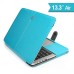 Luxury PU Leather Case Cover For MacBook Air 13 inch - Blue