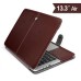 Luxury PU Leather Case Cover For MacBook Air 13 inch - Brown