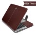 Luxury PU Leather Case Cover For MacBook Pro With Retina Display 15 inch - Brown