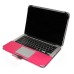 Luxury PU Leather Case Cover For The 2015 New MacBook 12 inch Retina Display - Magenta