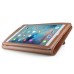 Luxury PU Leather Case With Kickstand Hand Strap Card Holder Flip Cover For Apple iPad Mini 4 - Brown