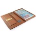 Luxury PU Leather Case With Kickstand Hand Strap Card Holder Flip Cover For Apple iPad Mini 4 - Brown