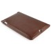 Luxury PU Leather Case With Kickstand Hand Strap Card Holder Flip Cover For Apple iPad Mini 4 - Brown