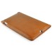 Luxury PU Leather Case With Kickstand Hand Strap Card Holder Flip Cover For Apple iPad Mini 4 - Yellowish Brown