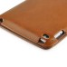 Luxury PU Leather Case With Kickstand Hand Strap Card Holder Flip Cover For Apple iPad Mini 4 - Yellowish Brown