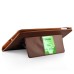 Luxury PU Leather Case With Kickstand Hand Strap Flip Cover For Apple iPad Air (iPad 5) / Air 2 (iPad 6) - Light Brown