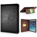 Luxury PU Leather Case With Kickstand Hand Strap Flip Cover For Apple iPad Mini 1 / 2 / 3 - Black