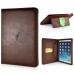 Luxury PU Leather Case With Kickstand Hand Strap Flip Cover For Apple iPad Mini 1 / 2 / 3 - Brown