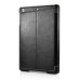 Luxury PU Leather Stripe Flip Stand Card Slot Case Cover For iPad Mini1/2/3 - Black