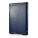 Luxury PU Leather Stripe Flip Stand Card Slot Case Cover For iPad Mini1/2/3 - Blue