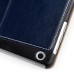 Luxury PU Leather Stripe Flip Stand Card Slot Case Cover For iPad Mini1/2/3 - Blue