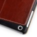 Luxury PU Leather Stripe Flip Stand Card Slot Case Cover For iPad Mini1/2/3 - Brown