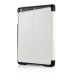 Luxury PU Leather Stripe Flip Stand Card Slot Case Cover For iPad Mini1/2/3 - White