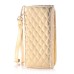 Luxury PU Leather Wallet Flip Cover Pouch Case for iPhone 5/5S/5C iPhone 4/4S - Gold