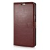 Luxury Pull-Up PU Leather Flip Wallet Stand Case Cover For Samsung Galaxy Note 5 - Brown