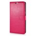 Luxury Pull-Up PU Leather Flip Wallet Stand Case Cover For Samsung Galaxy Note 5 - Magenta