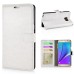 Luxury Pull-Up PU Leather Flip Wallet Stand Case Cover For Samsung Galaxy Note 5 - White