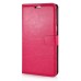 Luxury Pull-Up PU Leather Flip Wallet Stand Case Cover For Samsung Galaxy S6 Edge Plus - Magenta