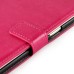 Luxury Pull-Up PU Leather Flip Wallet Stand Case Cover For Samsung Galaxy S6 Edge Plus - Magenta