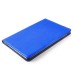 Luxury Pull- Up PU Leather Wake/Sleep Dormancy Flip Stand Case With Card Slots For iPad Mini 4 - Blue