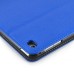 Luxury Pull- Up PU Leather Wake/Sleep Dormancy Flip Stand Case With Card Slots For iPad Mini 4 - Blue