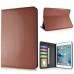 Luxury Pull- Up PU Leather Wake/Sleep Dormancy Flip Stand Case With Card Slots For iPad Mini 4 - Brown