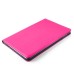 Luxury Pull- Up PU Leather Wake/Sleep Dormancy Flip Stand Case With Card Slots For iPad Mini 4 - Magenta