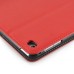 Luxury Pull- Up PU Leather Wake/Sleep Dormancy Flip Stand Case With Card Slots For iPad Mini 4 - Red