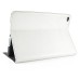 Luxury Pull- Up PU Leather Wake/Sleep Dormancy Flip Stand Case With Card Slots For iPad Mini 4 - White