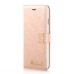 Luxury Rhinestone Magnetic Flip Stand Leather Case with Card Slot for iPhone 6 Plus - Champagne Gold