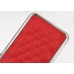 Luxury Rhombus Pattern Sheepskin Leather Coating Lambskin And Electroplated Plastic Hard Case Cover For iPhone 5C