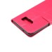 Luxury Sheepskin Pressed Flower Flip PU Leather Cover Case Wallet for Samsung Galaxy S7 Edge G935 -Rose red