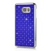 Luxury Shiny Diamond Rhinestone Studded Plating Hard Protective Case For Samsung Galaxy Note 5- Dark Blue