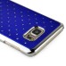 Luxury Shiny Diamond Rhinestone Studded Plating Hard Protective Case For Samsung Galaxy Note 5- Dark Blue