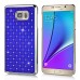 Luxury Shiny Diamond Rhinestone Studded Plating Hard Protective Case For Samsung Galaxy Note 5- Dark Blue