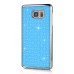 Luxury Shiny Diamond Rhinestone Studded Plating Hard Protective Case For Samsung Galaxy Note 5- Light Blue