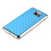 Luxury Shiny Diamond Rhinestone Studded Plating Hard Protective Case For Samsung Galaxy Note 5- Light Blue