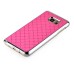 Luxury Shiny Diamond Rhinestone Studded Plating Hard Protective Case For Samsung Galaxy Note 5- Pink