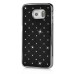 Luxury Shiny Diamond Rhinestone Studded Plating Hard Protective Case For Samsung Galaxy S6 Edge - Black