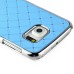 Luxury Shiny Diamond Rhinestone Studded Plating Hard Protective Case For Samsung Galaxy S6 Edge - Light Blue