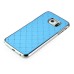 Luxury Shiny Diamond Rhinestone Studded Plating Hard Protective Case For Samsung Galaxy S6 Edge - Light Blue