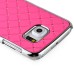 Luxury Shiny Diamond Rhinestone Studded Plating Hard Protective Case For Samsung Galaxy S6 Edge - Pink