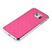 Luxury Shiny Diamond Rhinestone Studded Plating Hard Protective Case For Samsung Galaxy S6 Edge - Pink