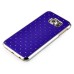 Luxury Shiny Diamond Rhinestone Studded Plating Hard Protective Case For Samsung Galaxy S6 G920- Dark Blue