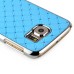 Luxury Shiny Diamond Rhinestone Studded Plating Hard Protective Case For Samsung Galaxy S6 G920- Light Blue