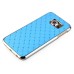 Luxury Shiny Diamond Rhinestone Studded Plating Hard Protective Case For Samsung Galaxy S6 G920- Light Blue