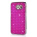 Luxury Shiny Diamond Rhinestone Studded Plating Hard Protective Case For Samsung Galaxy S6 G920- Magenta